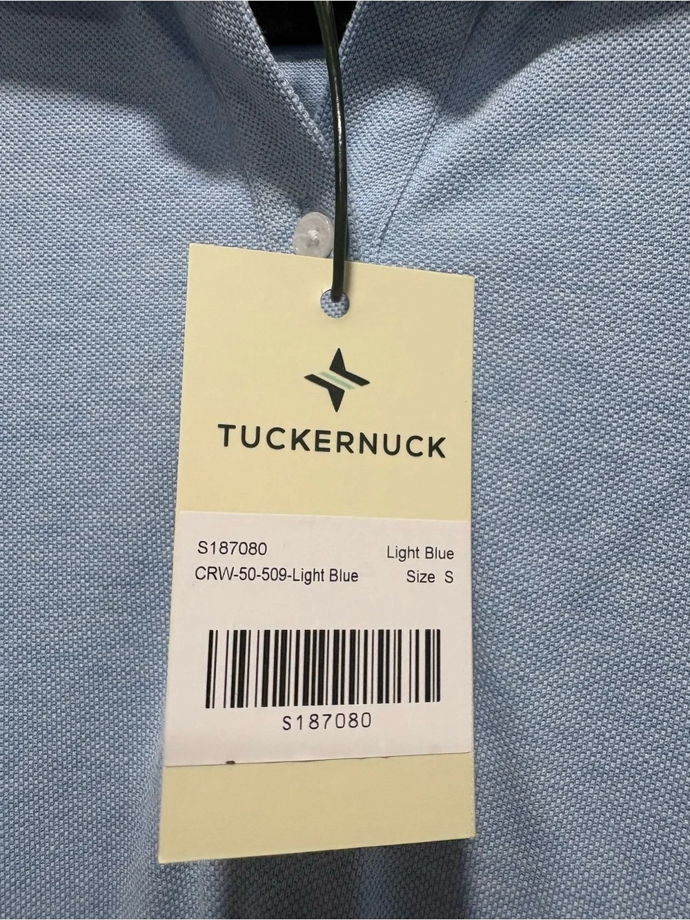 Tuckernuck Light Blue Pique Puff Sleeve Peggy Polo - Picture 5 of 8